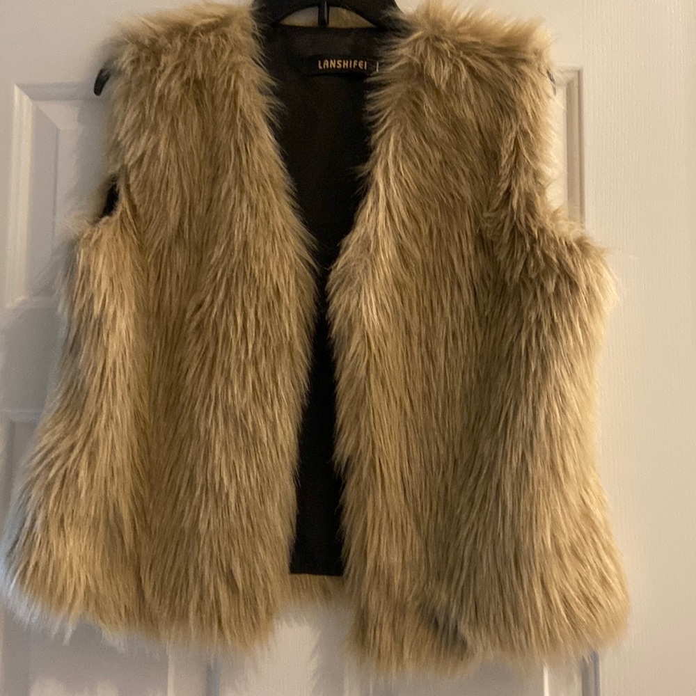 Faux fur vest